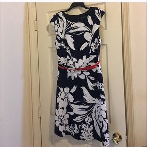 Navel Blue and White Dress